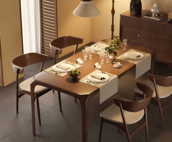 Modern Dining Table And Chairs-ID:400456918