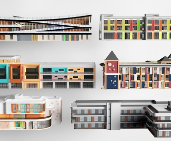 Modern School Building-ID:469175103