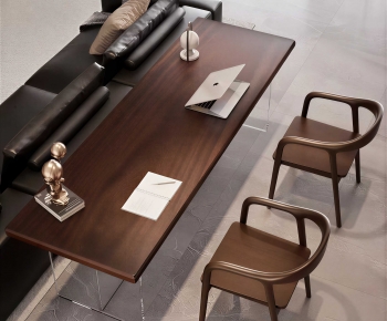 Modern Computer Desk And Chair-ID:259731053