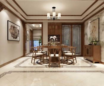 New Chinese Style Dining Room-ID:512554887