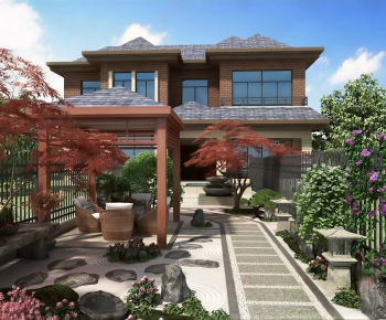 New Chinese Style Courtyard/landscape-ID:100493912