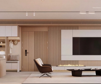 Modern A Living Room-ID:275850063