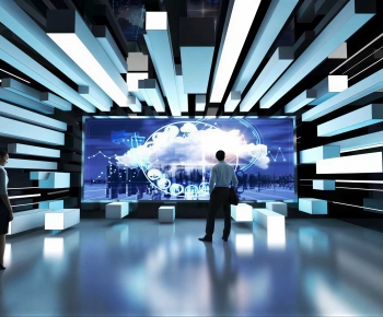 Modern Exhibition Hall-ID:456450055