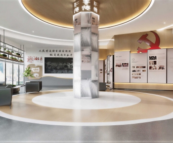 Modern Exhibition Hall-ID:631586075