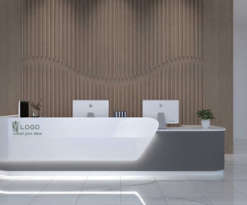 Modern Office Reception Desk-ID:216058027