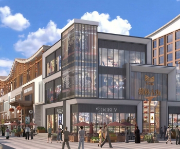 New Chinese Style Commercial Street-ID:380621914