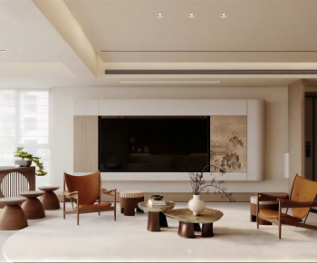 New Chinese Style A Living Room-ID:556196939