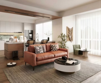 Modern A Living Room-ID:749676946