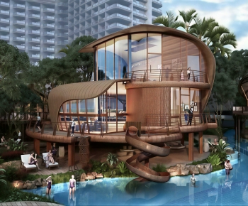 Modern Swimming Pool-ID:848931071