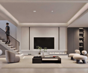Modern A Living Room-ID:733830949