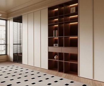 Modern Clothes Storage Area-ID:443346027