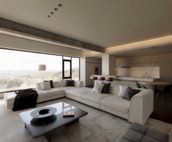 Modern A Living Room-ID:609432946