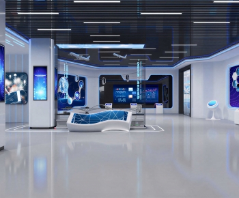 Modern Exhibition Hall-ID:299395086