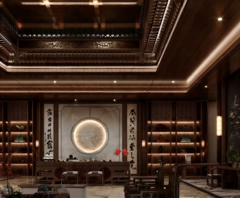 Chinese Style A Living Room-ID:158165934