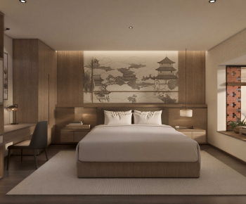 New Chinese Style Bedroom-ID:804223061