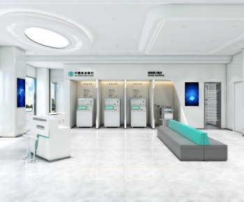 Modern Office Reception Desk-ID:993752008