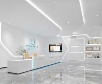 Modern Office Reception Desk-ID:981621032