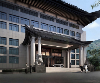 New Chinese Style Facade Element-ID:508879907