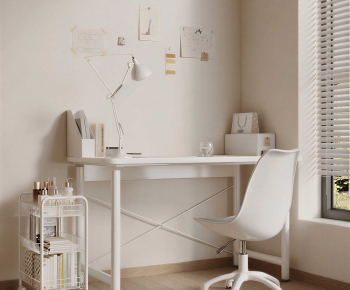 Modern Computer Desk And Chair-ID:589643963