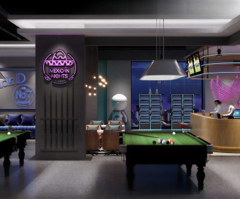 Industrial Style Billiard Room-ID:101189681