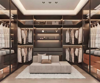 Modern Clothes Storage Area-ID:520236976