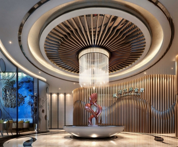 Modern Exhibition Hall-ID:863850144