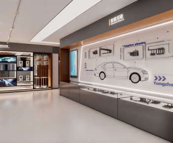 Modern Exhibition Hall-ID:584418068