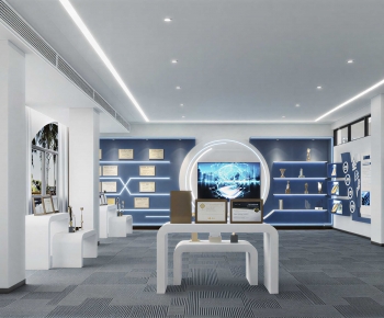 Modern Exhibition Hall-ID:443980935