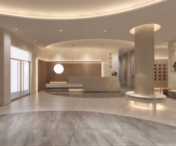 Modern Office Reception Desk-ID:653044949