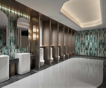 Modern Public Toilet-ID:607016096