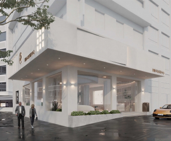 Modern Appearance Of Commercial Building-ID:655600078