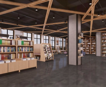 Modern Bookstore Book Bar-ID:681238899