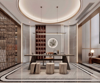 New Chinese Style Tea House-ID:844754936