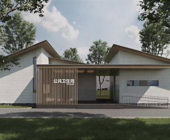 New Chinese Style Public Building-ID:958391901