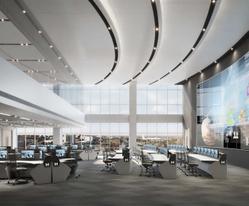 Modern Exhibition Hall-ID:395629423