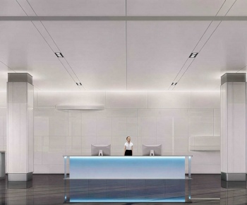 Modern Office Reception Desk-ID:797029028