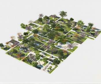 Modern Park Landscape-ID:519524102