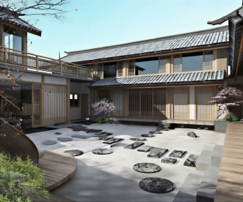 New Chinese Style Courtyard/landscape-ID:304210299