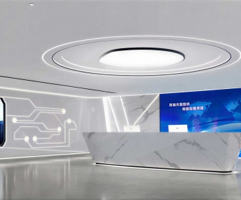 Modern Exhibition Hall-ID:347892057