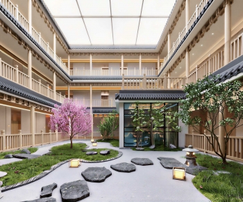 New Chinese Style Courtyard/landscape-ID:568595899