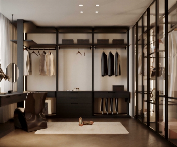 Modern Clothes Storage Area-ID:987582925