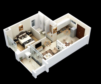 Modern A Bird's-eye View Of Home Decoration-ID:931283957