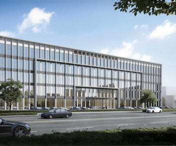 Modern Appearance Of Commercial Building-ID:413970952