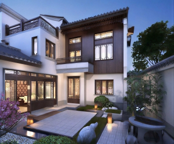 New Chinese Style Courtyard/landscape-ID:437309752