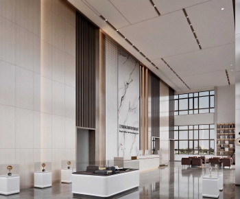 Modern Office Reception Desk-ID:745059012