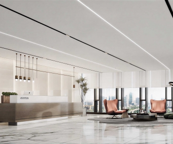 Modern Office Reception Desk-ID:929022074