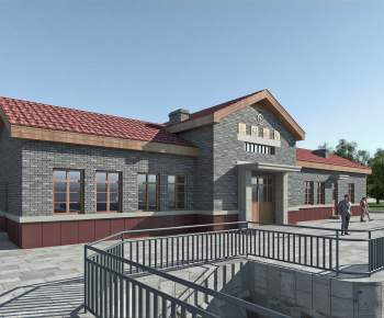 New Chinese Style Public Building-ID:999105932