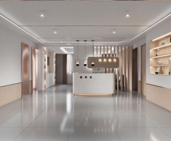 Modern Office Reception Desk-ID:414736996