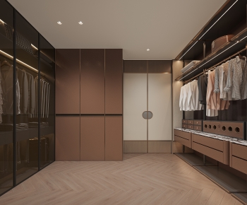 Modern Clothes Storage Area-ID:673932089