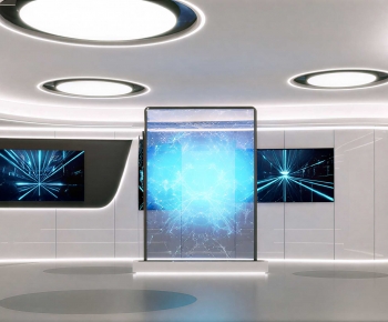 Modern Exhibition Hall-ID:555759917